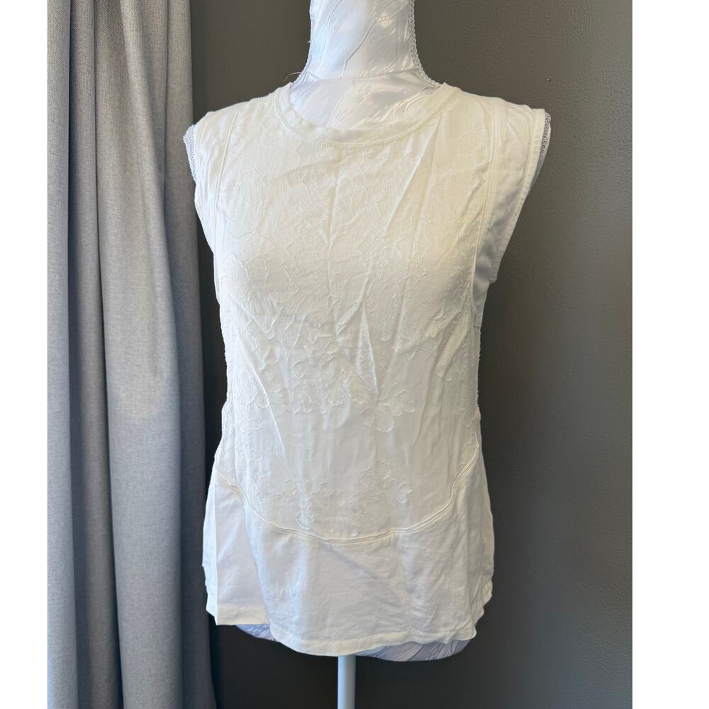 J.Crew burnout floral pattern shell tank